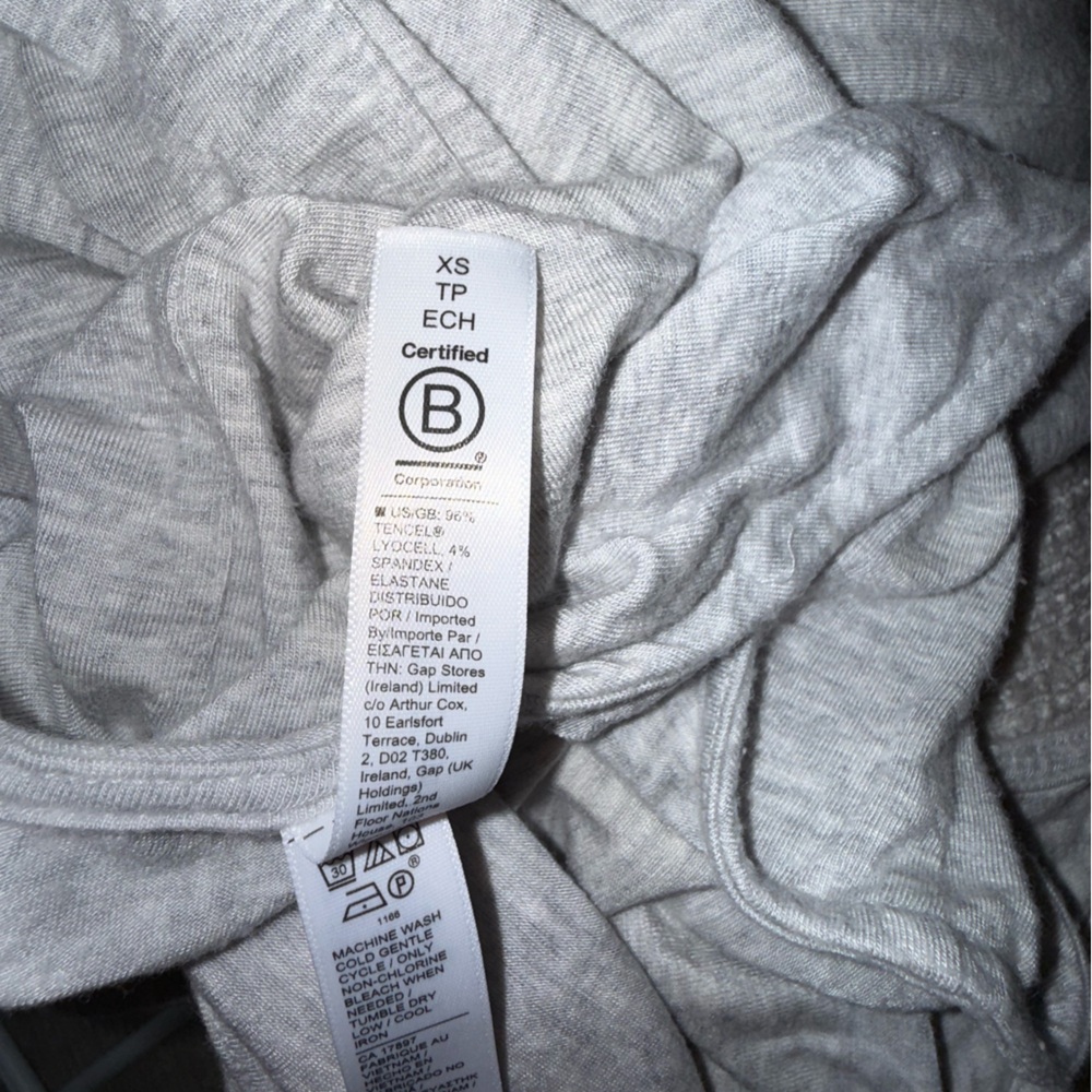 NWOT Athleta Nighttime Bliss Heather Grey Sleep V-Neck Tencel Romper Size: XS - Picture 9 of 11